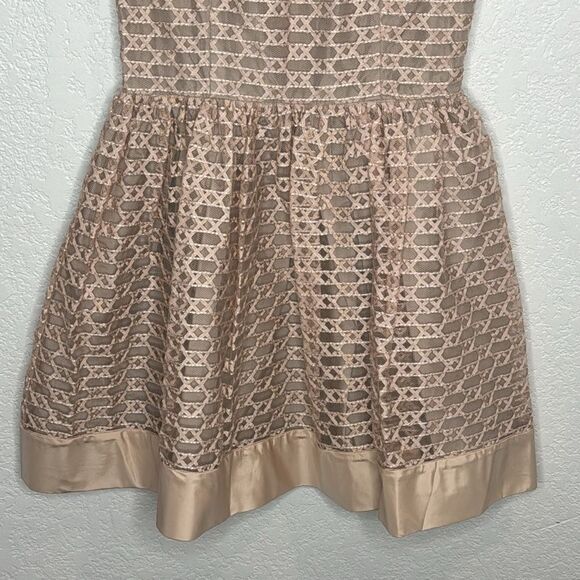 NWT Red Valentino Pink Ribbon Mesh A-Line Dress Size 2 Pink Blush - Picture 5 of 15